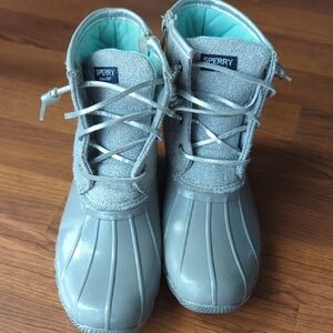 Sperry Light Gray Waterproof Boots